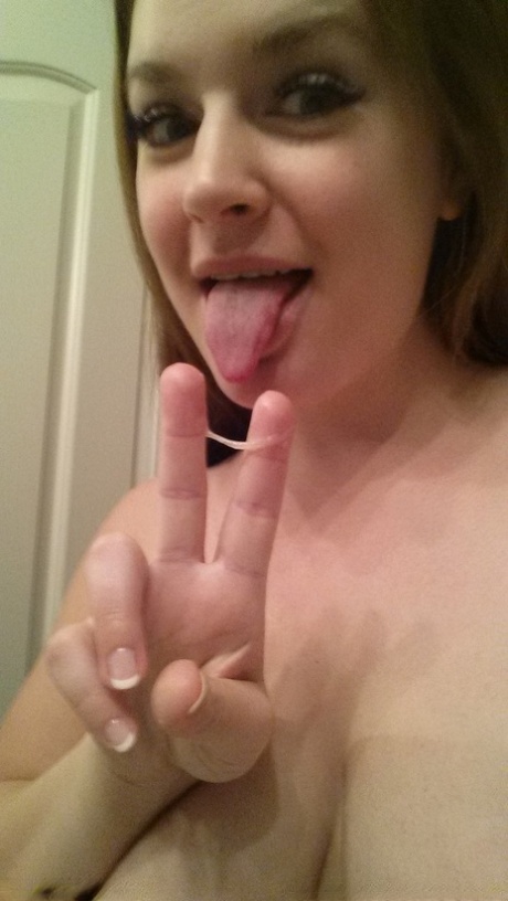Big titted amateur takes naked selfies of herself indoors and outdoors too